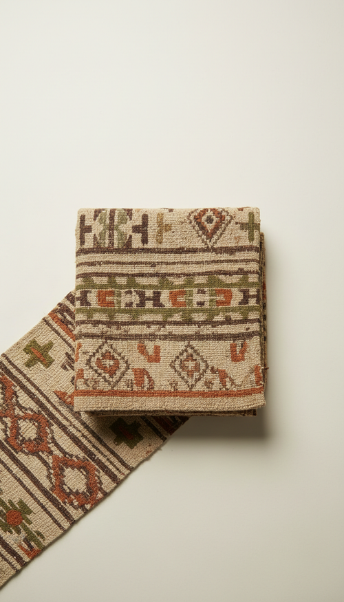 Authentic Kuba Cloth Folded Textile